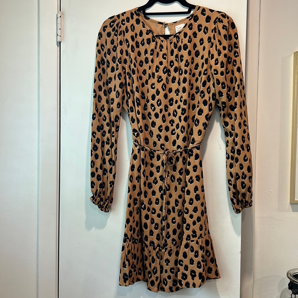 A new day leopard print dress good condition.